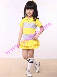 2012003女黄条园服